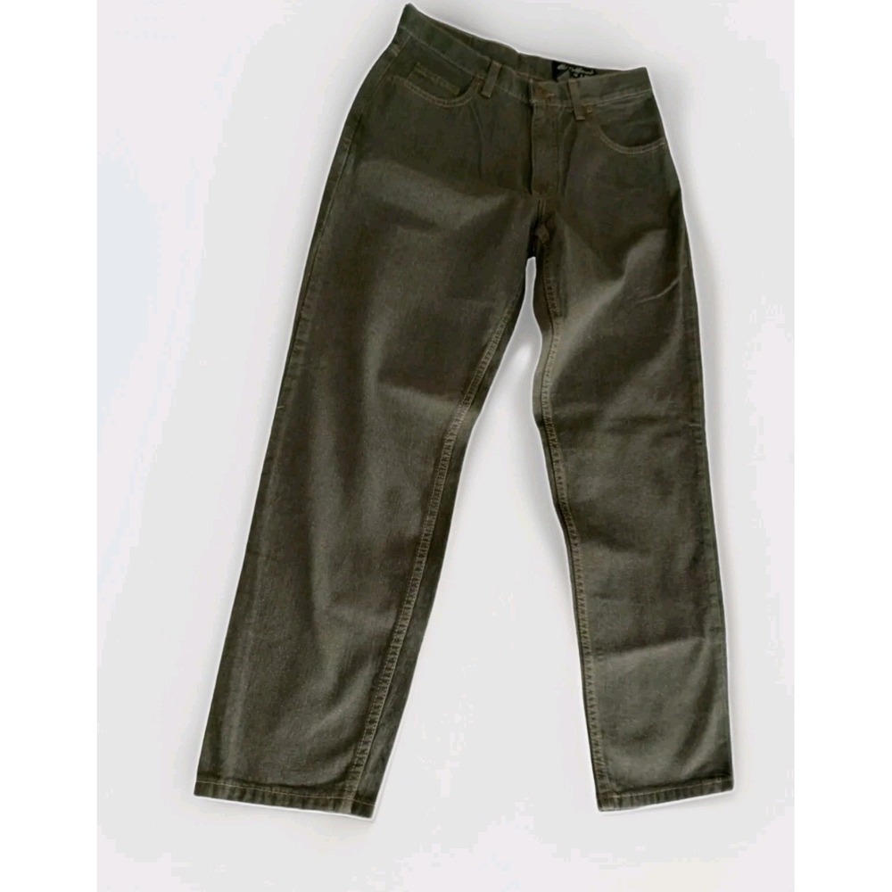 VTG Eddie Bauer Jeans Women's Sz 6P Grey Brown Mom Straight Tapered Structured